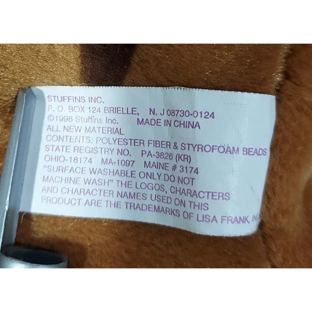 Lisa Frank Rainbow Chaser 22" Brown Horse Plush Vintage 1990's - Picture 8 of 13